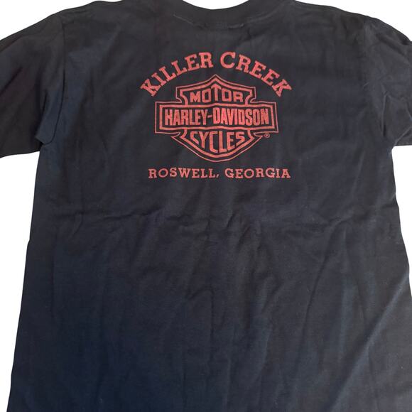 Harley Davidson Youth Large Long Sleeve Shirt Killer Creek HD Roswell GA - Picture 3 of 5